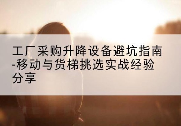 乌兰移动式升降机怎么选-工厂采购升降设备避坑指南-移动与货梯挑选实战经验分享